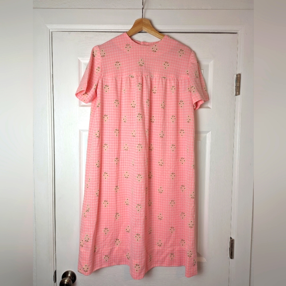 Vintage Gingham Dress - Handmade